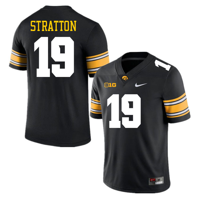 Jackson Stratton Iowa Jersey,University Of Iowa Hawkeyes Fotoball Uniforms,Jersey,Gears-Black